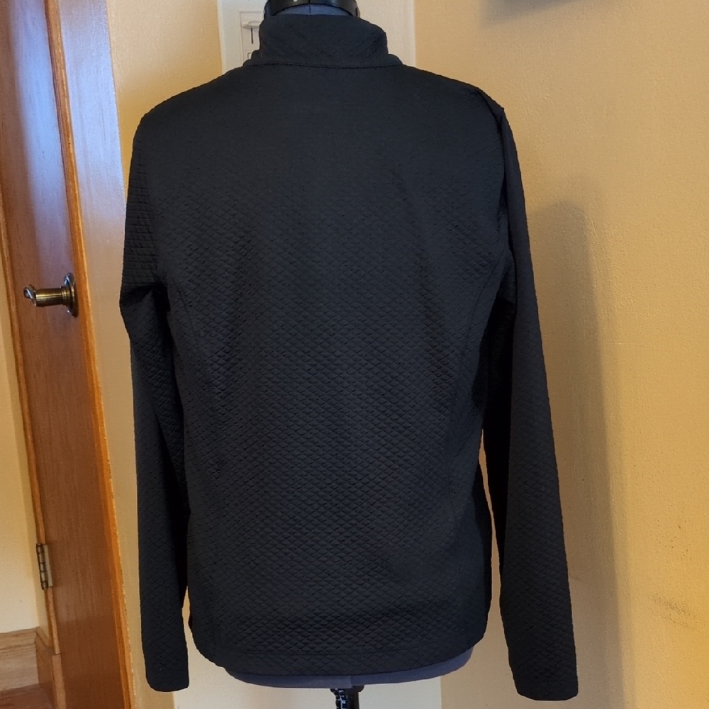 Lady Hagen Black Long Sleeve 1/4 Zip-Up Top, sz S - Picture 10 of 11